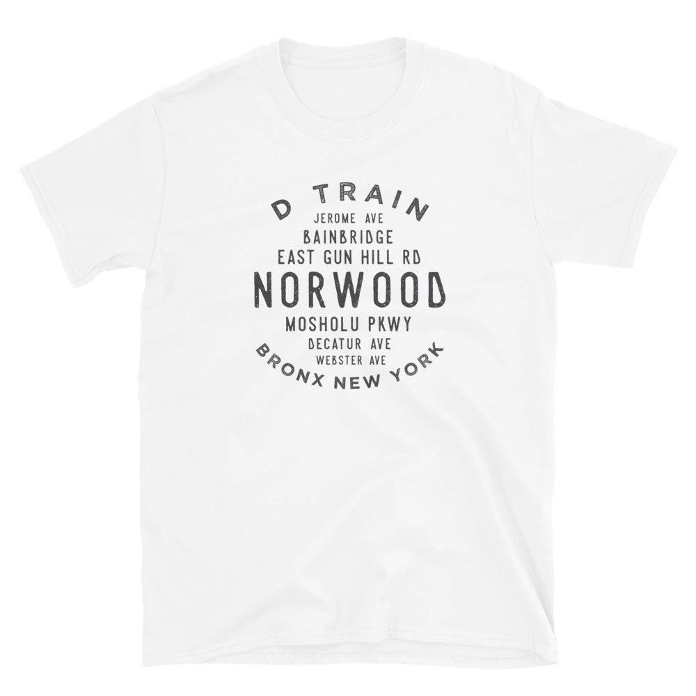 Norwood Bronx NYC Adult Mens Grid Tee