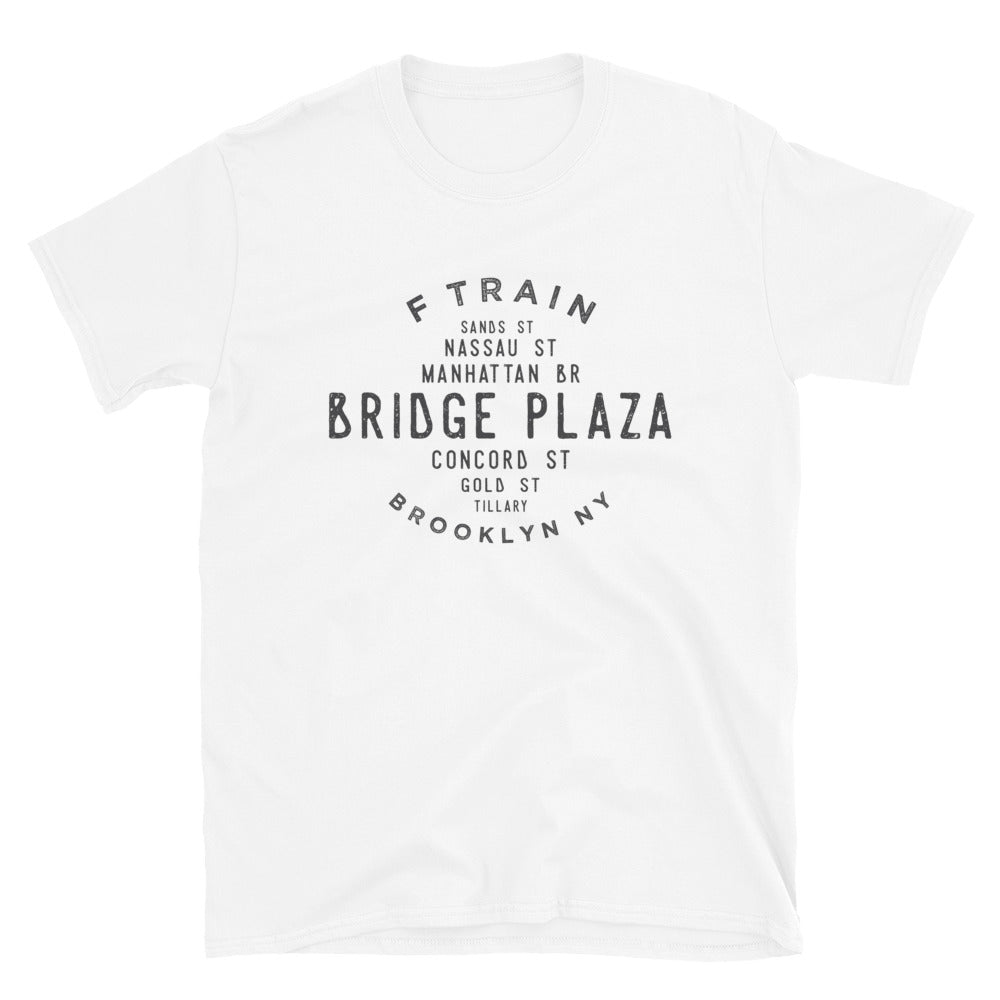 Bridge Plaza Brooklyn NYC Adult Mens Grid Tee