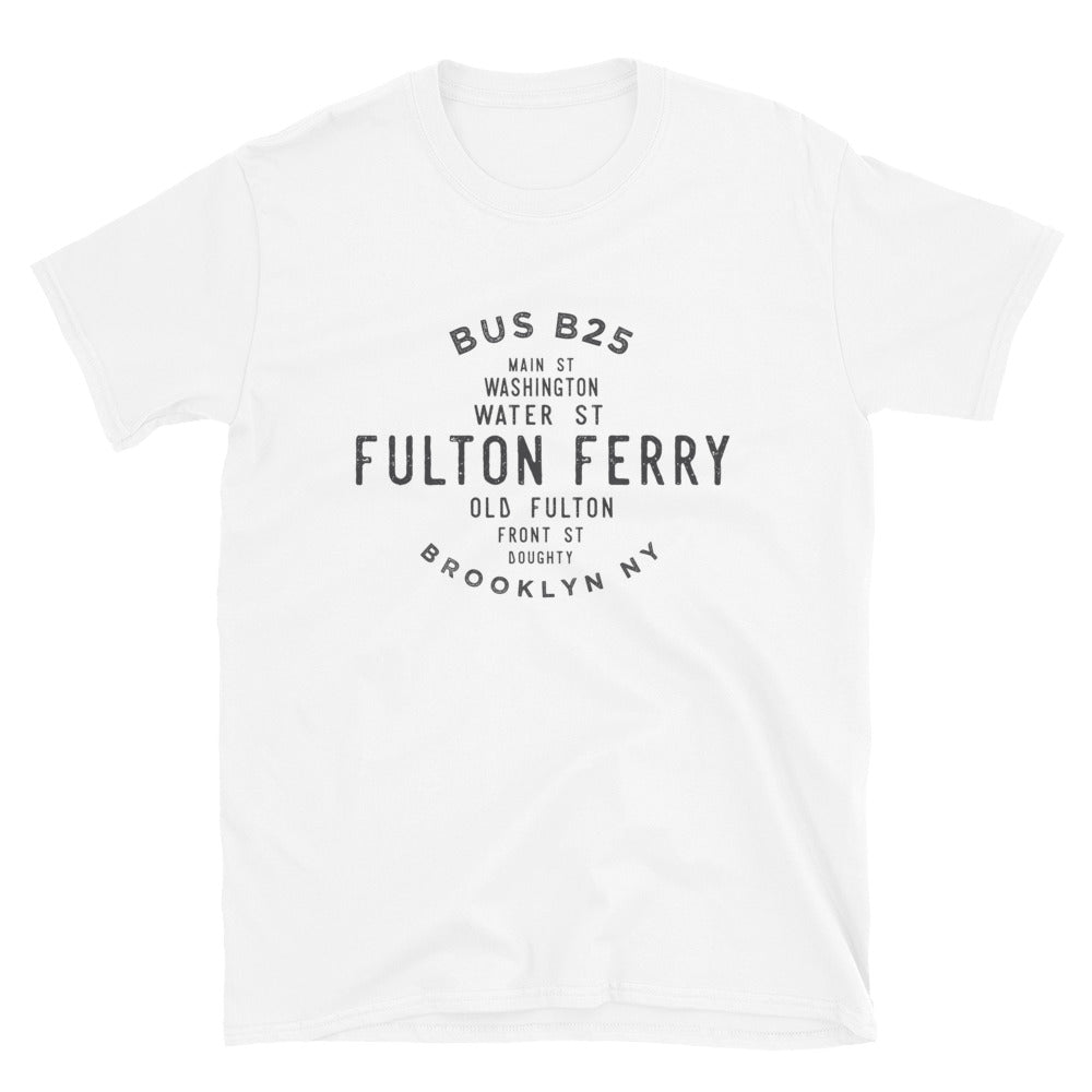 Fulton Ferry Brooklyn NYC Adult Mens Grid Tee