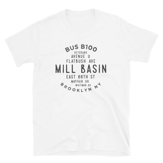 Mill Basin Brooklyn NYC Adult Mens Grid Tee