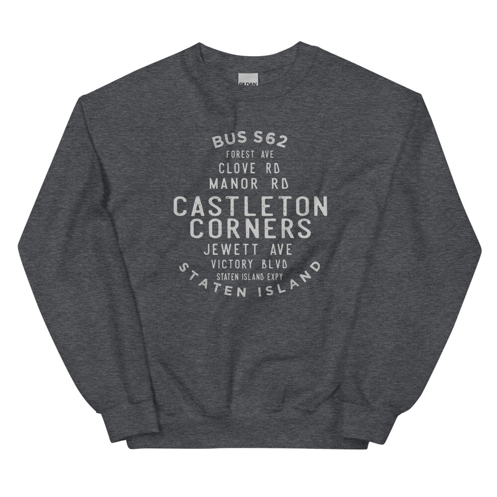 Castleton Corners Staten Island NYC Adult Sweatshirt