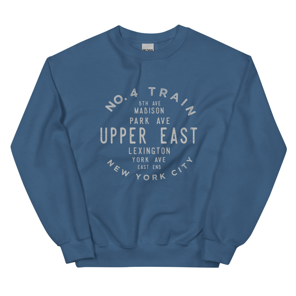 Upper East Manhattan NYC Adult Sweatshirt