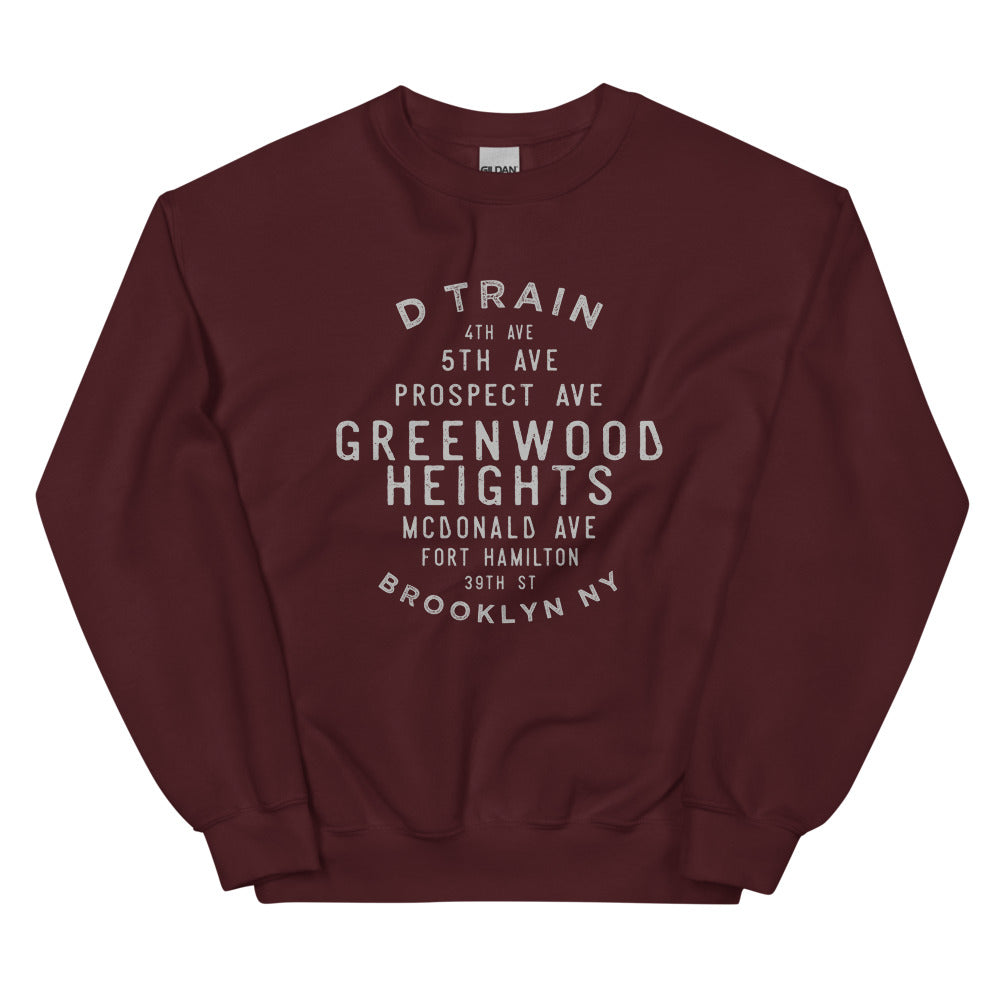Greenwood Heights Brooklyn NYC Adult Sweatshirt