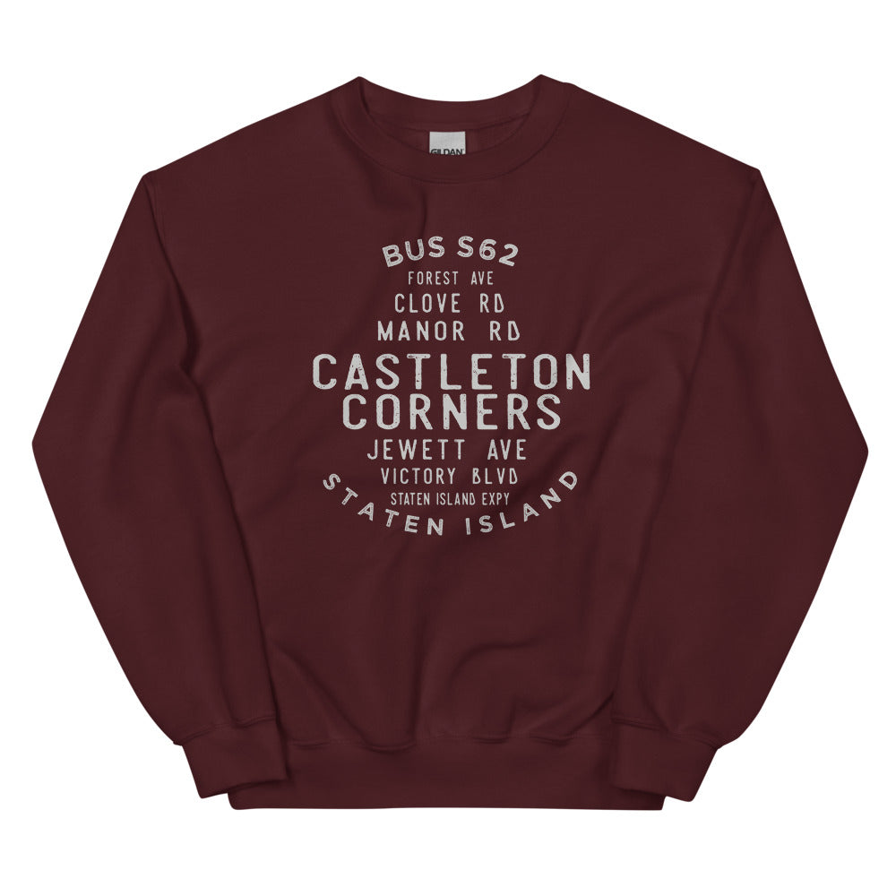 Castleton Corners Staten Island NYC Adult Sweatshirt
