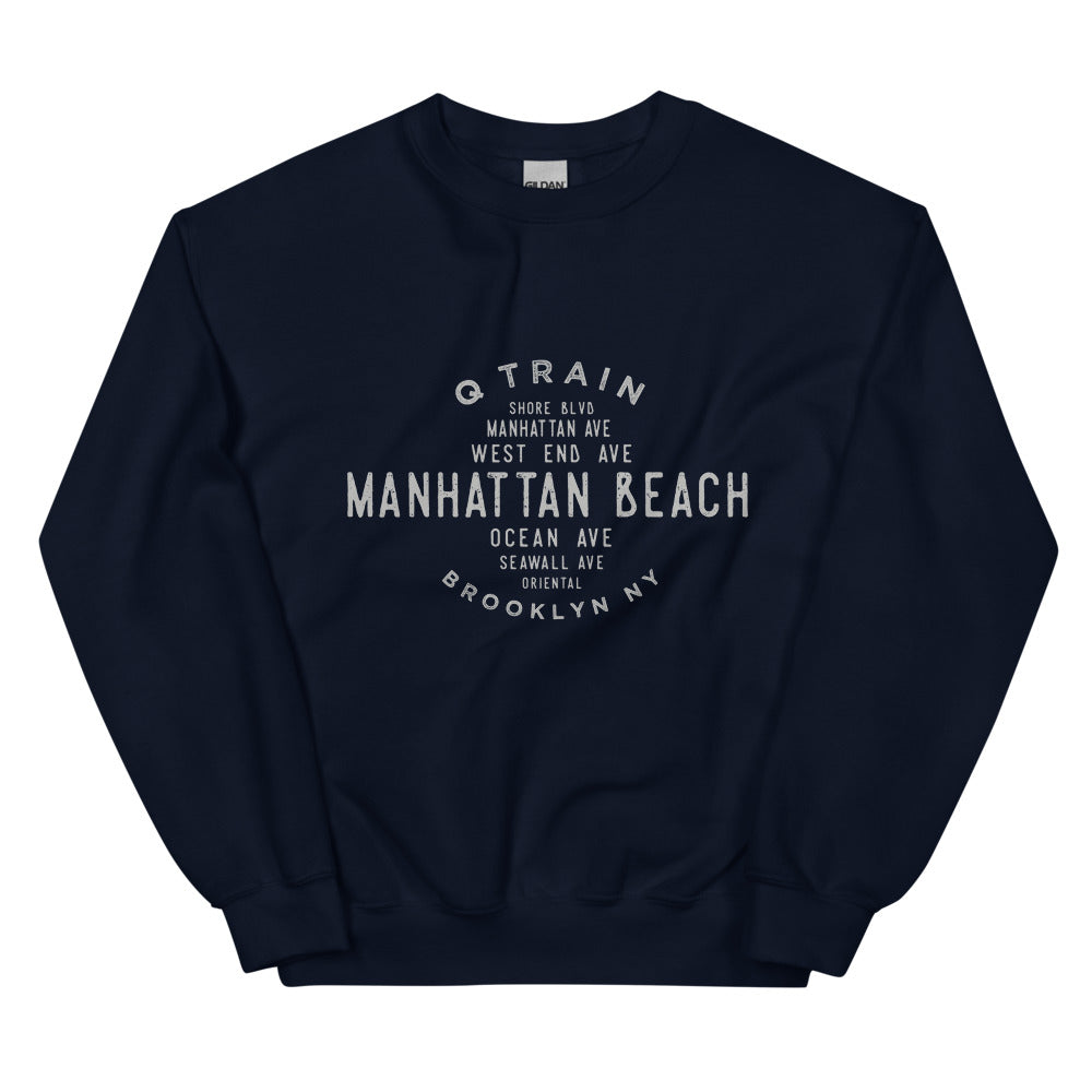 Load image into Gallery viewer, Manhattan Beach Brooklyn NYC Adult Sweatshirt
