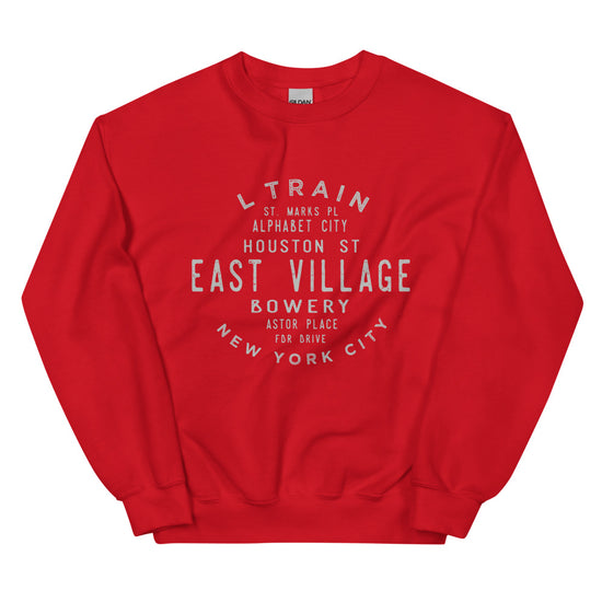 East Village Manhattan NYC Adult Sweatshirt