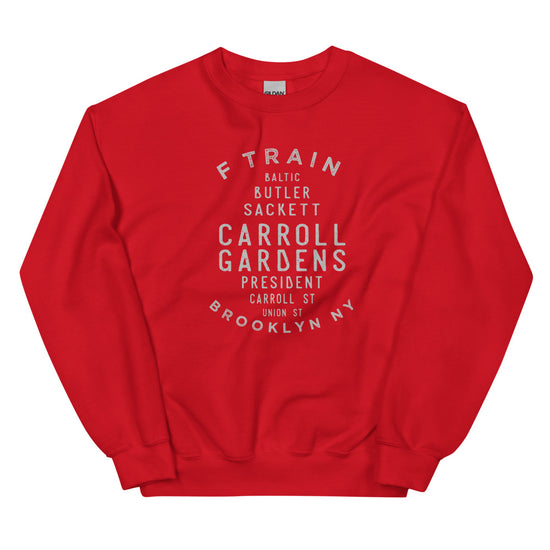 Carroll Gardens Brooklyn NYC Adult Sweatshirt