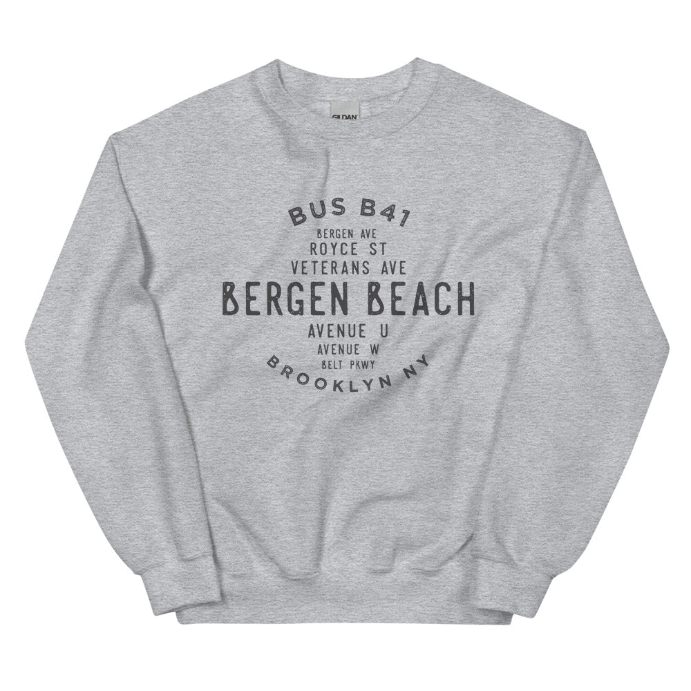 Bergen Beach Brooklyn NYC Adult Sweatshirt