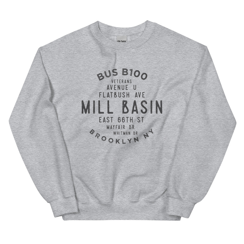 Mill Basin Brooklyn NYC Adult Sweatshirt
